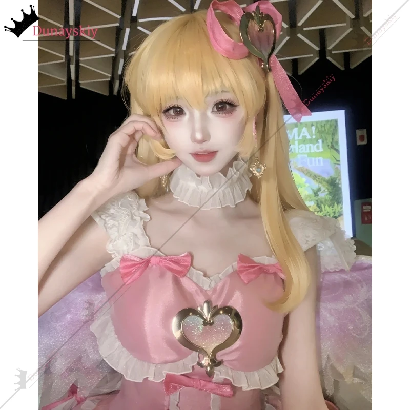 

YiNuo*/Hoshimiya Ichigo Cosplay Anime Aikatsu!Costume Sweet Lolita with Wings for Hallowmas Christmas Role Play Women