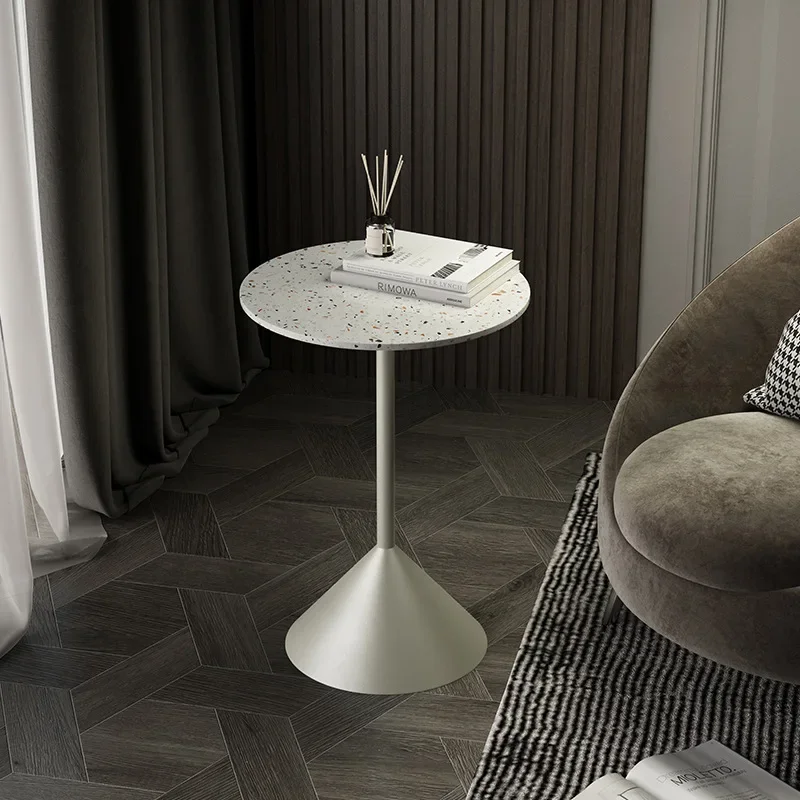 زوايا جانبية، طاولة مستديرة صغيرة فاخرة خفيفة، طاولة جانبية للأريكة الشمالية، طاولة قهوة تيرازو