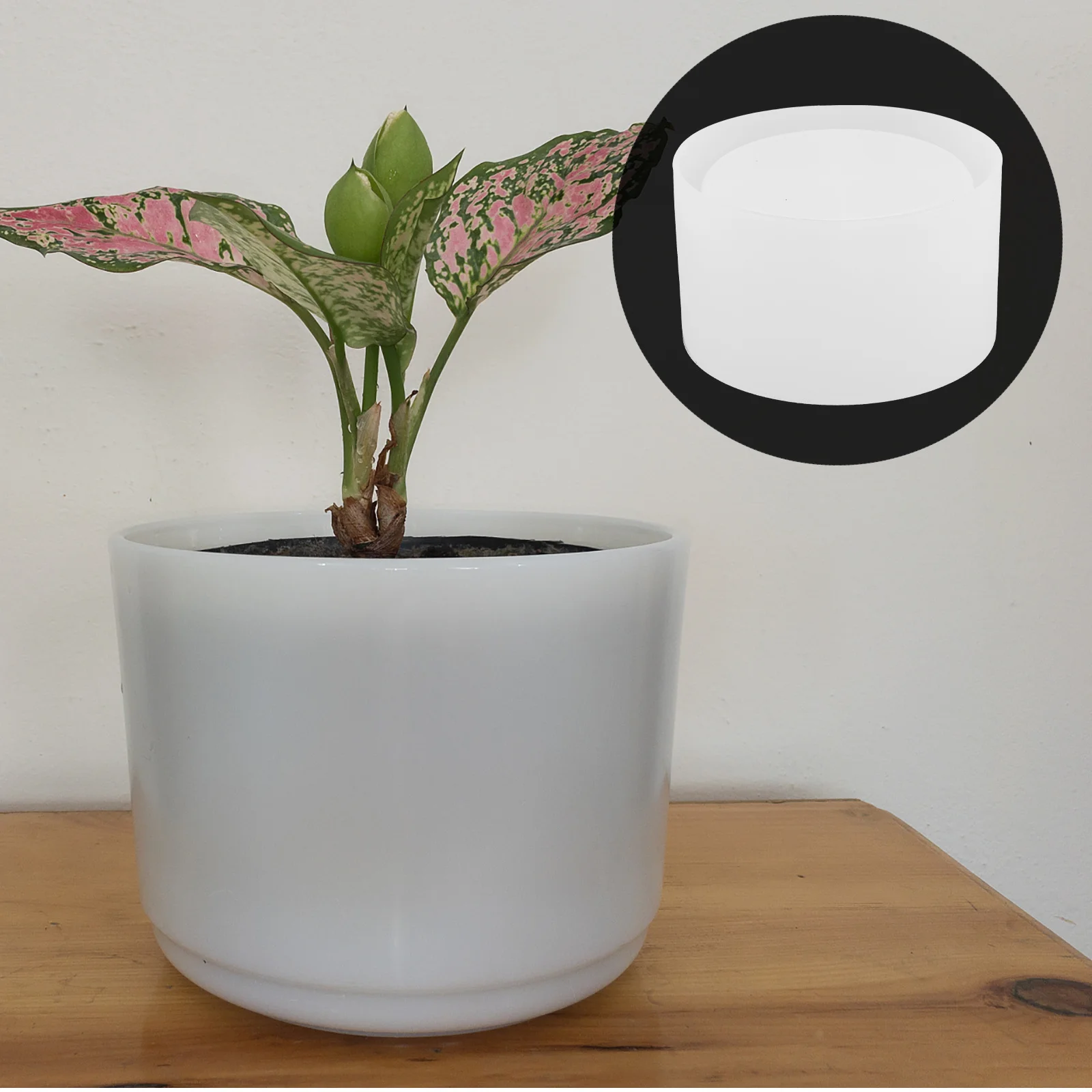 قالب زارع السيليكون زهور تخزين جرة غطاء DIY الحرفية سهلة Demold سطح أملس المحمولة تصميم تخزين جرة قوالب