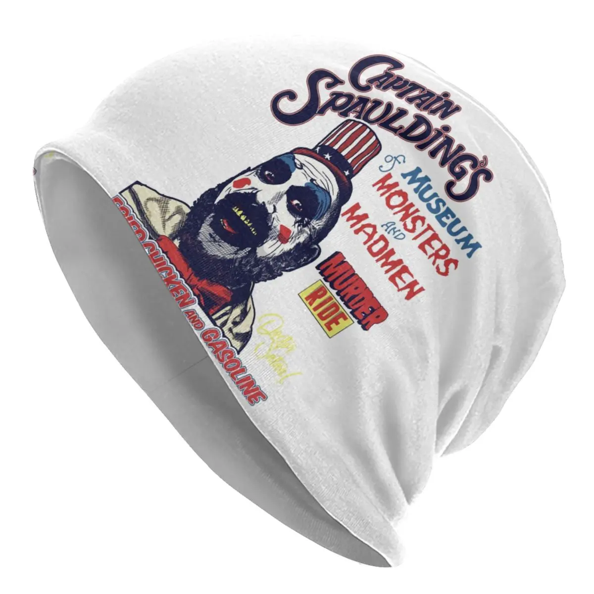 Captain Spaulding Skullies Beanies Caps Unisex Winter Warm Knitted Hat Street Adult House of 1000 Corpses Bonnet Hats Ski Cap