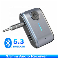 Bluetooth 5.3 Receiver Wireless Audio Adapter 3.5mm AUX Jack for Car Speaker Headset Music Receiver Hands Free Bluetooth Adapter