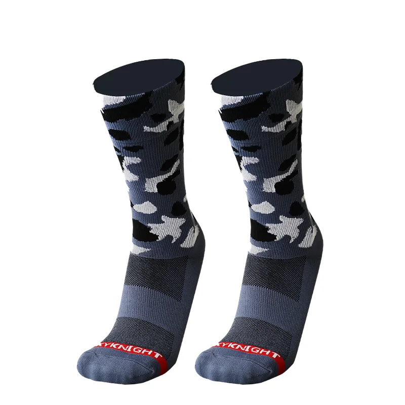 Cycling Socks Camouflage Outdoor Movement Mountain Bike Socks Compression Breathable Men Women Calcetines Ciclismo