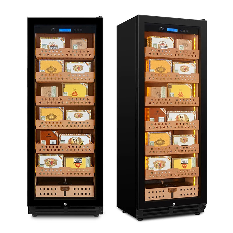 Cedar Wood Shelves Cigar Humidor Cabinet Storage Electric Constant Temperature Cigar Humidor