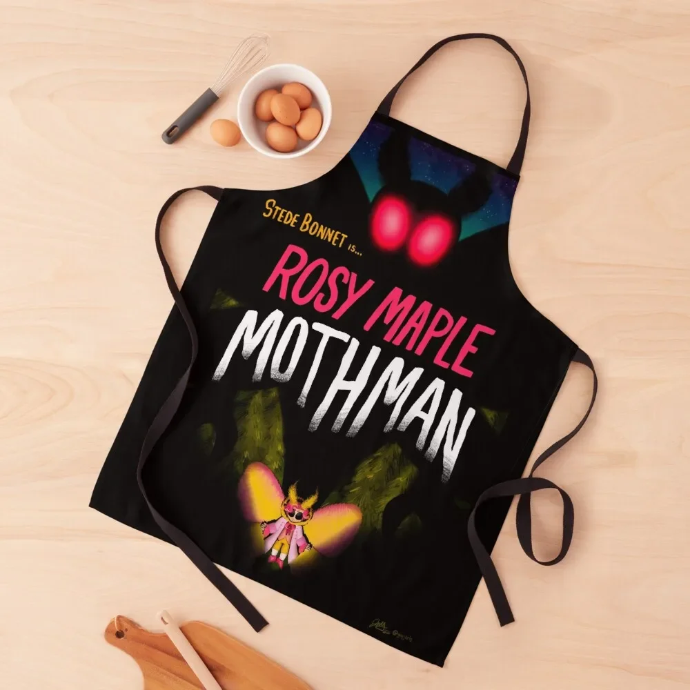 Rosy Maple Mothman Stede Creature Feature Apron Hairdresser cookings for women Home Cleaning cleanings Apron