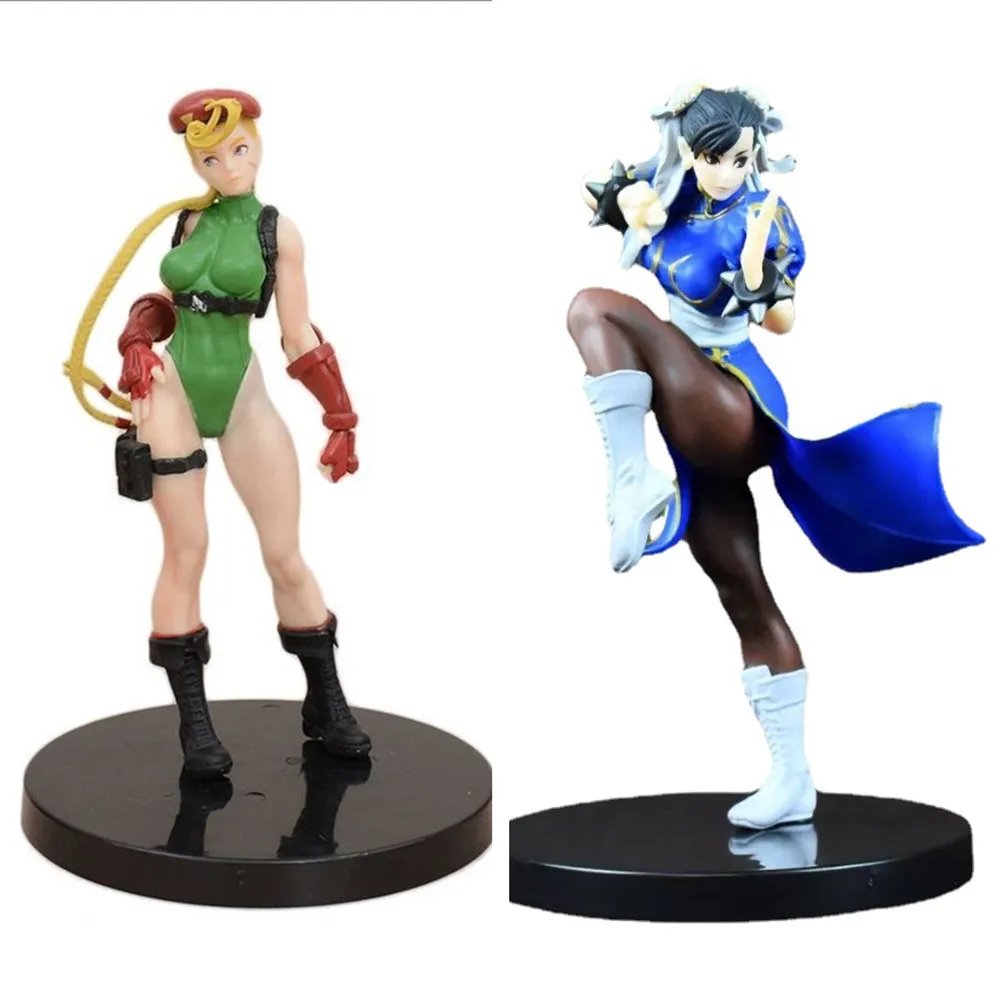 17cm Street Fighter Cammy blanco Sexy Anime Girl figura POP UP PARADE Chun Li/Cammy figura de acción muñeca coleccionable en miniatura juguete para regalo