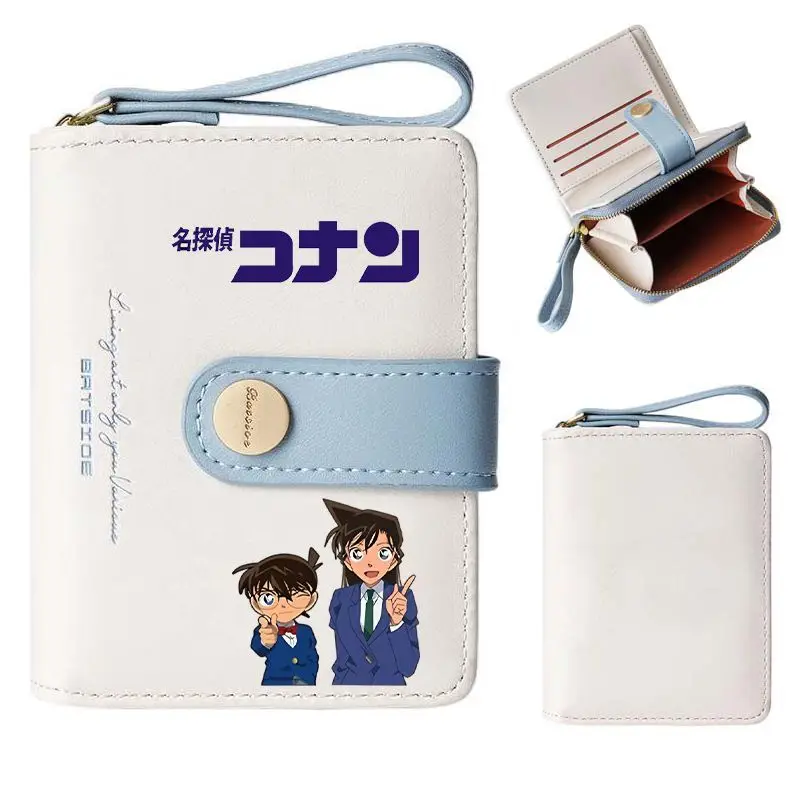 Conan Edogawa Anita Hailey Kaitou Kid anime mercadoria dos desenhos animados bolsa de moedas estudantes masculinos e femininos pacote de cartão de alto valor presentes