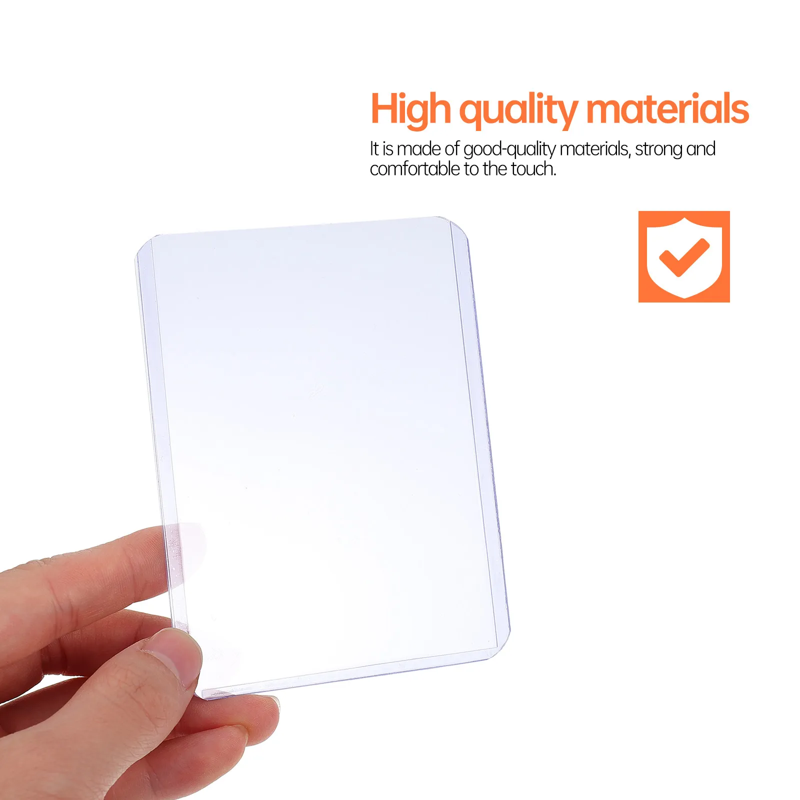 25Pcs Premium Transparent PVC Protective Covers for Game Cards Photos Postcards Business Id Certificates Stain Resistant Storage