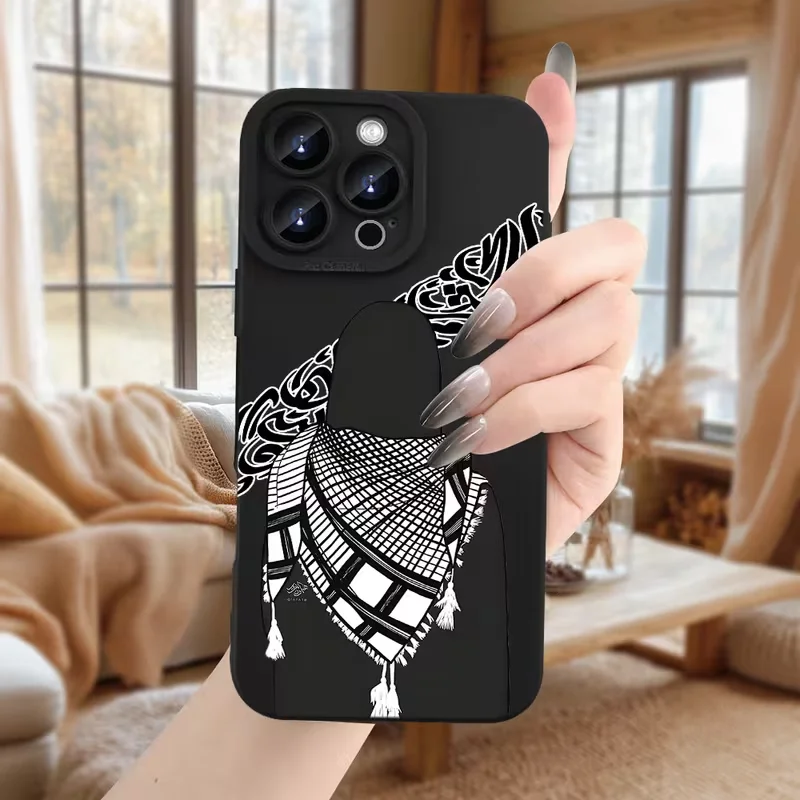 Phone Case For Samsung Galaxy S26 S25 S24 S23 S22 Note20 Edge FE Plus Ultra 5G Soft Silicone Back Cover Trendy Creative Arabic view 4