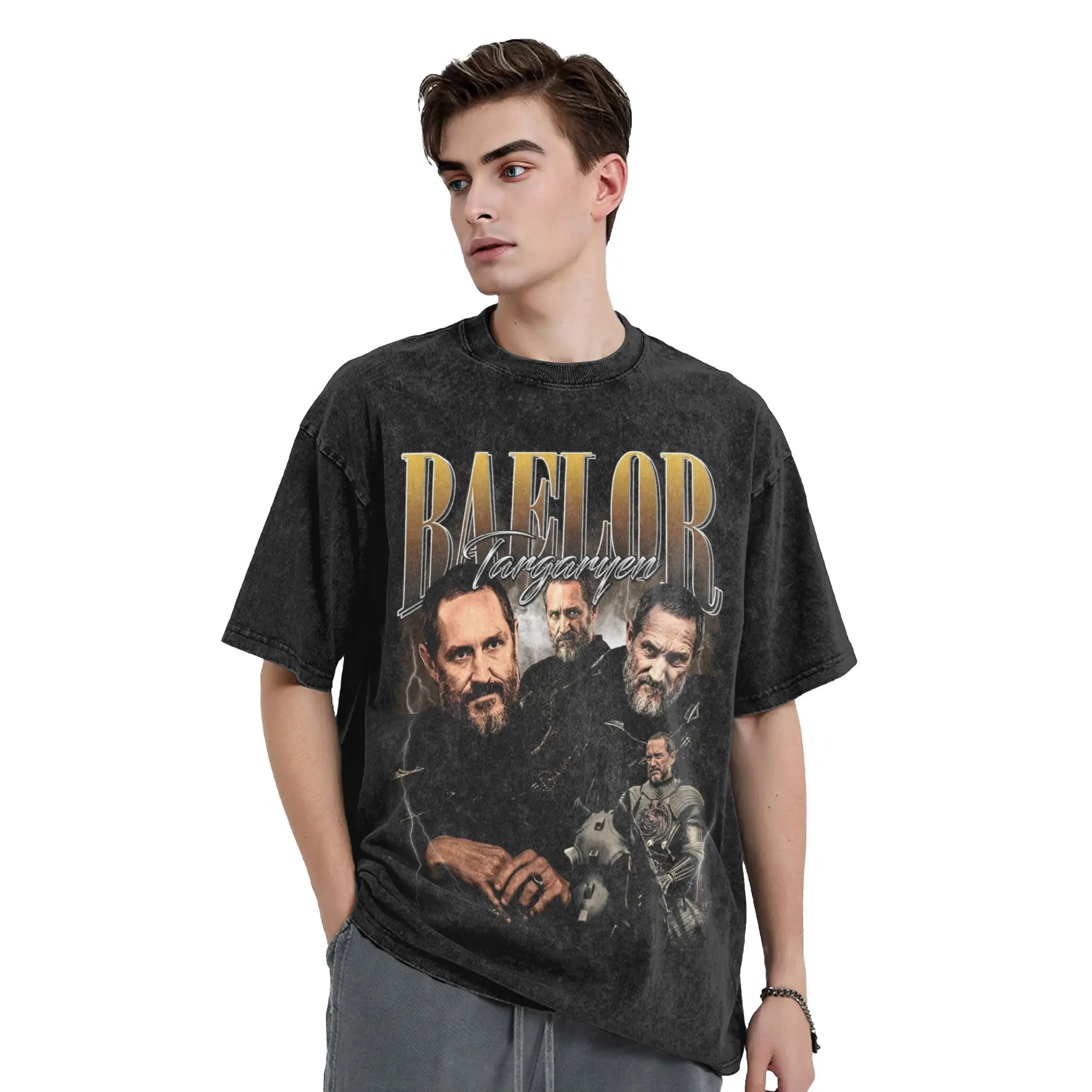 A Knight Of The Seven Kingdoms  Merch Washed T Shirt Men Women Streetwear Hip Hop T-Shirt Graphic Printed Tops Short Sleeve