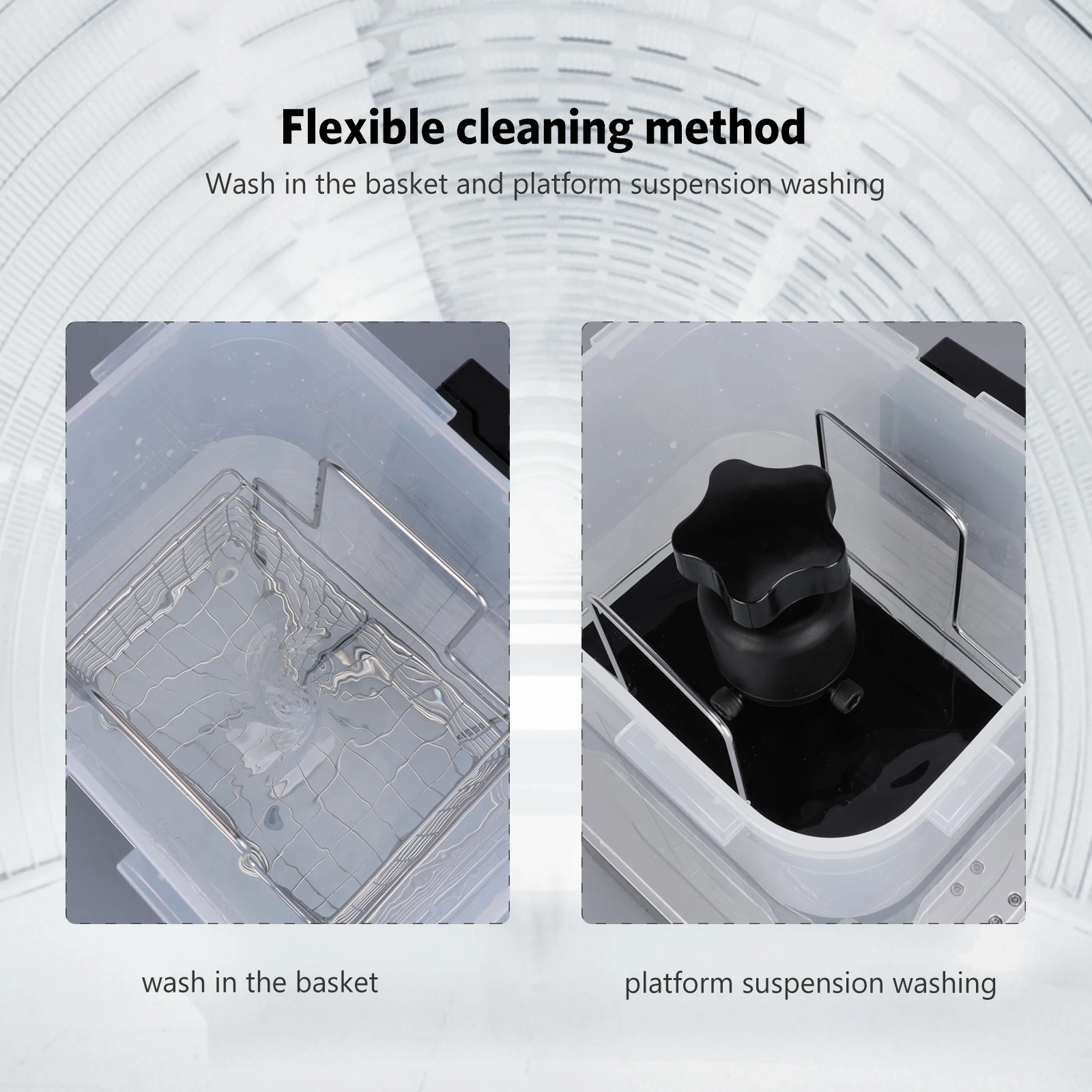 ماكينة غسيل وعلاج ELEGOO MERCURY PLUS V2.0 ثلاثية الأبعاد لعلاج 2 في 1 مع حاوية لطابعة سلسلة Mars