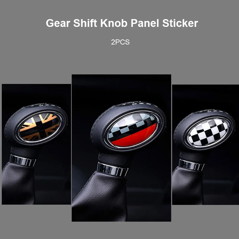 Car Gear Shift Cover Stickers Decals for Mini Cooper JCW F54 F55 F56 F57 F60 Clubman Countryman Styling Modification Accessories