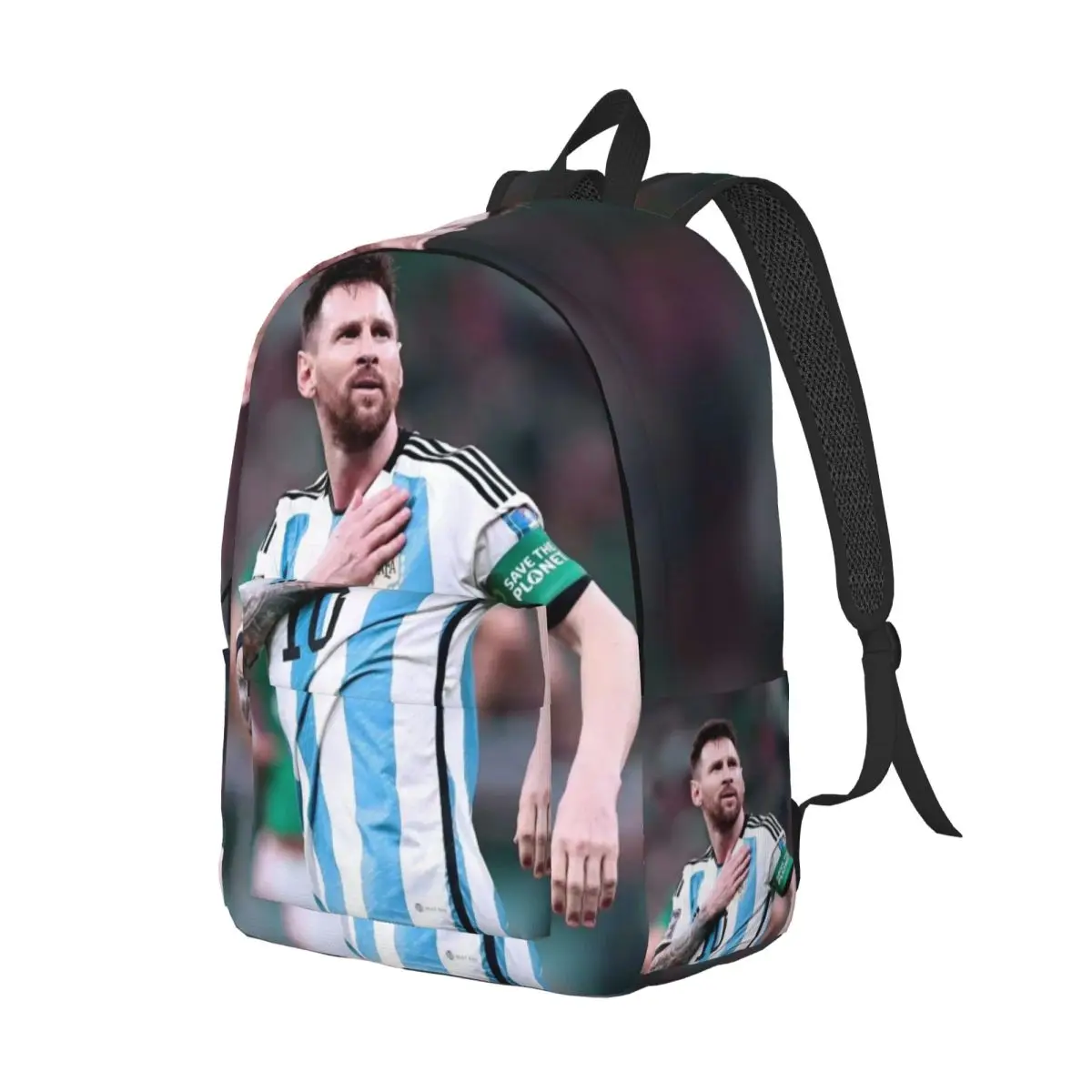 Fashionable and versatile Lionel M-Messi Argentina backpack, suitable for both men and women, showcasing individual charm