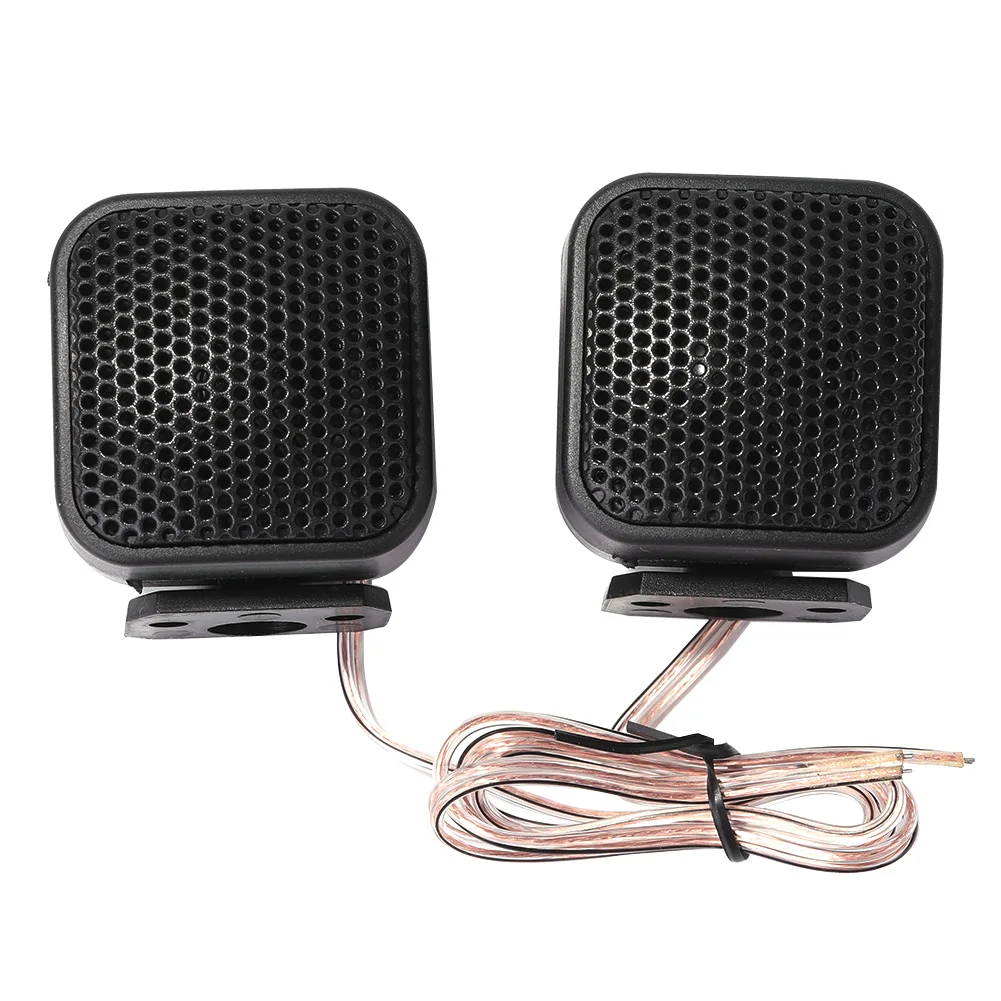 2Pcs Universal Car Mini Square Tweeter Speaker 12V 500W TP-004A Audio Music Car Speakers Loudspeaker for Car Audio System