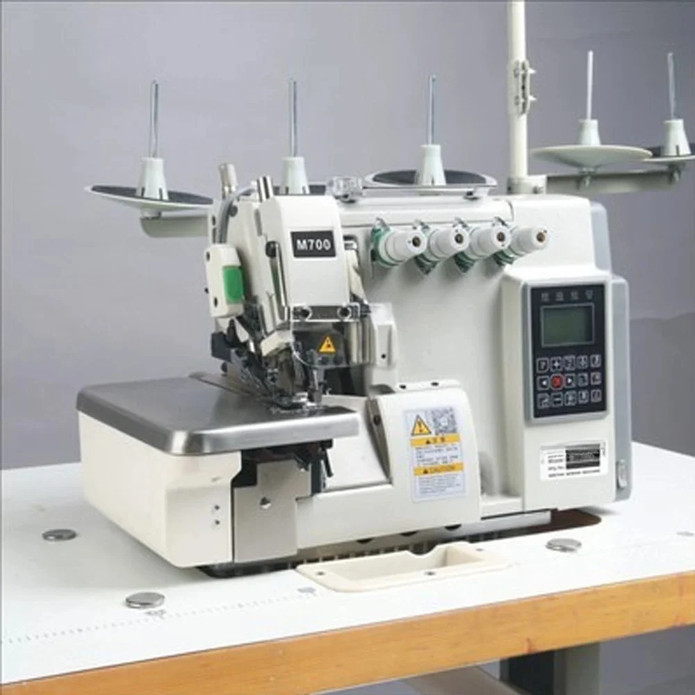 Automatic Thread Trimming Overlock Sewing Machine Computer Industrial Overlock Sewing Sealer Complete Set