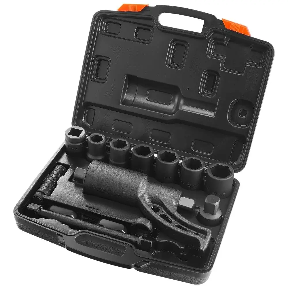 

Heavy Duty Torque Multiplier Wrench 1 Drive Lug Nut Remover 1:58 Ratio 4800N.m 8 Sockets 24-38mm Storage Case