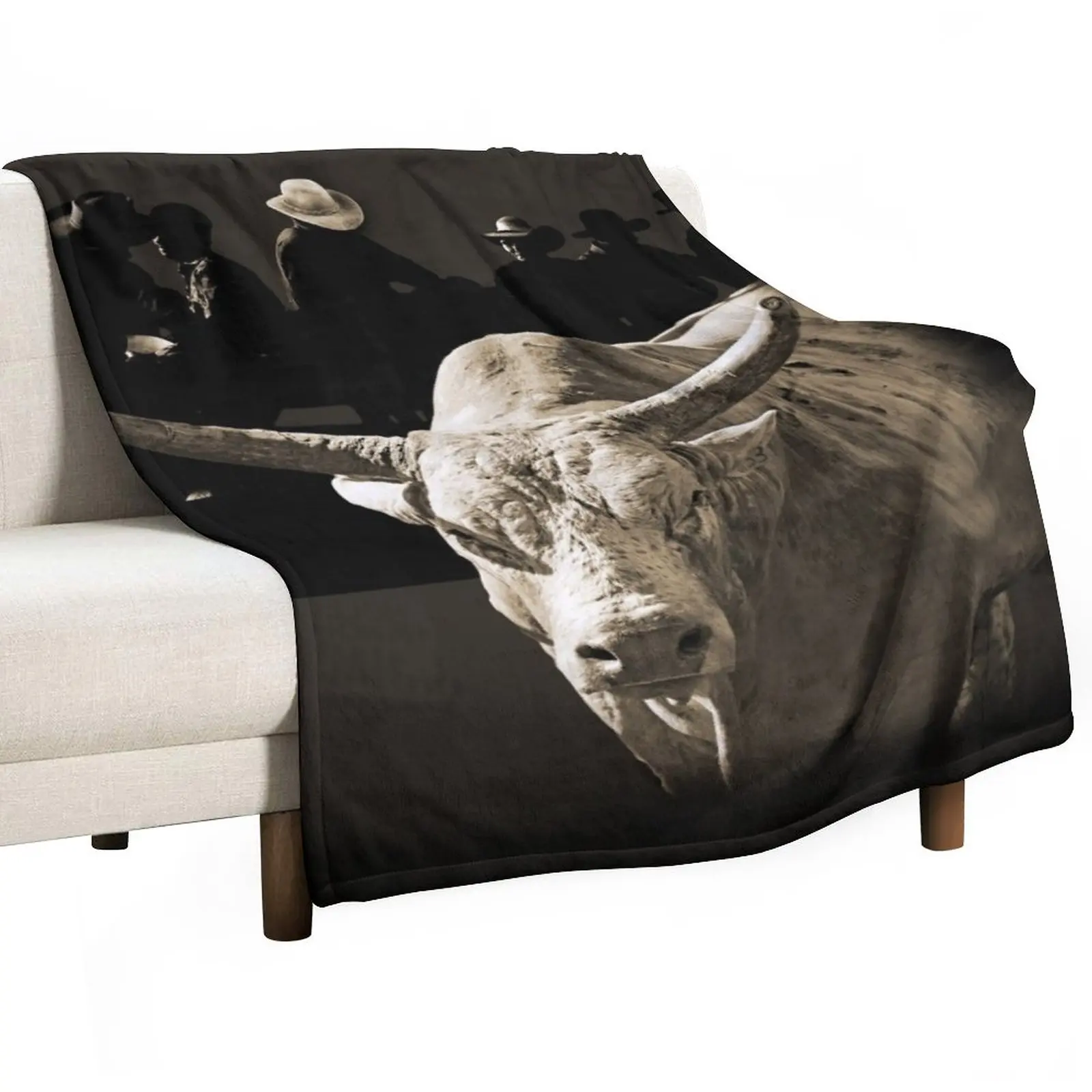 

BULL RIDERS, YOUNG GUNS, RODEO, A WHOLE LOT OF BULL Throw Blanket Luxury St Blanket Luxury Brand Blanket Nap Blanket bed plaid