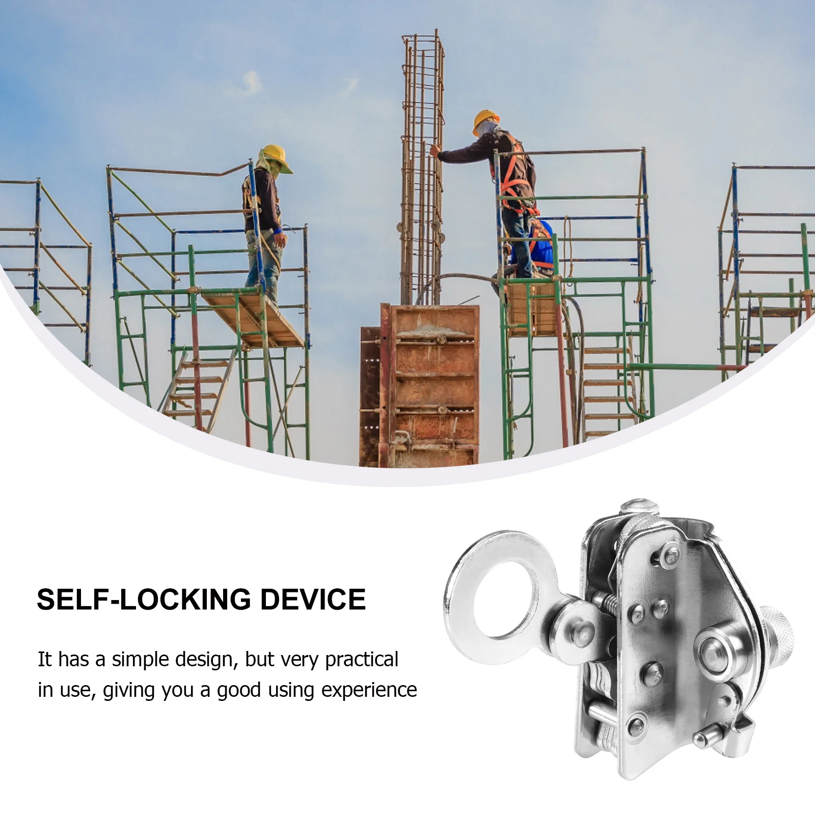 Climbing Safety Rope Lock Climbing Rappelling Gear Equipment Scaffolder Lock Metal Self-locking Device