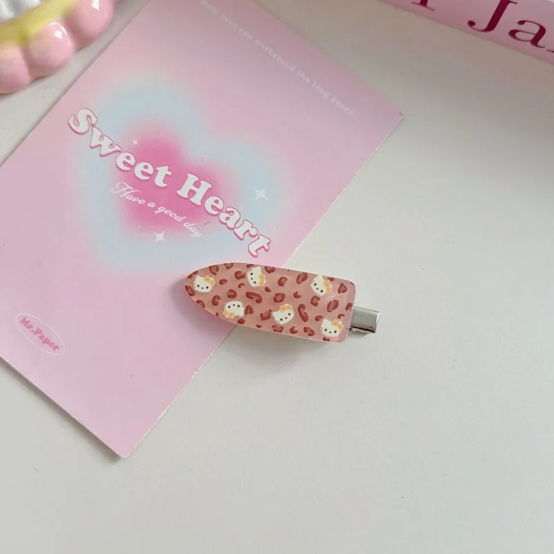 4 قطع سانريو مرحبا كيتي دبوس الشعر الكرتون مشبك شعر باريت لطيف الحلو ماكياج الجانب الانفجارات كليب الفتيات إكسسوارات الشعر أغطية الرأس