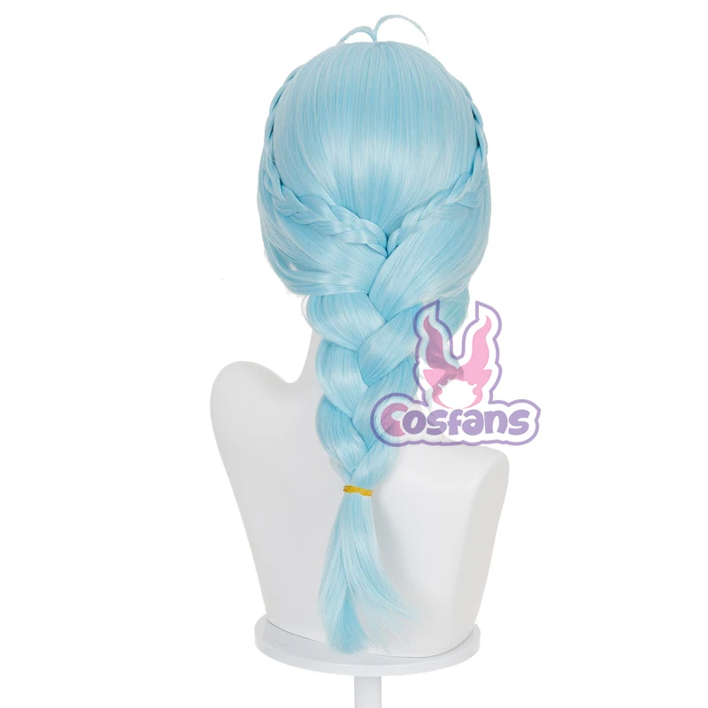 젠리스 존 제로 Xide 코스프레 가발 블루 롱헤어 가발 블루 헤어 스타터 아머 귀여운 소녀 할로윈 카니발 롤플레잉