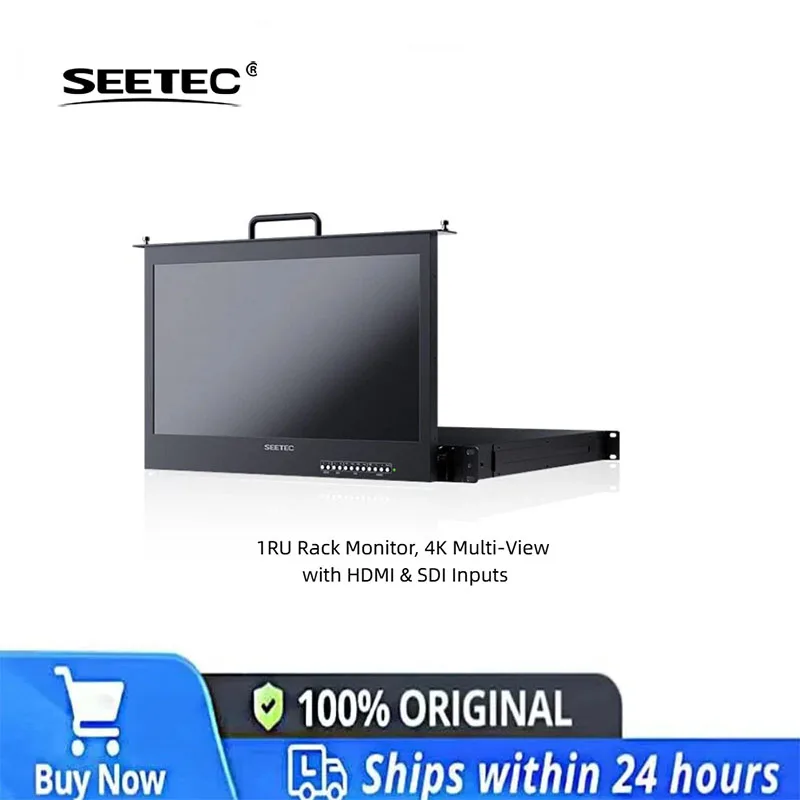

SEETEC FRM173S 1RU Монитор для стоек, цельнометаллический, 1080P IPS SDI, 16 каналов аудио для видеопроизводства и инженерных задач