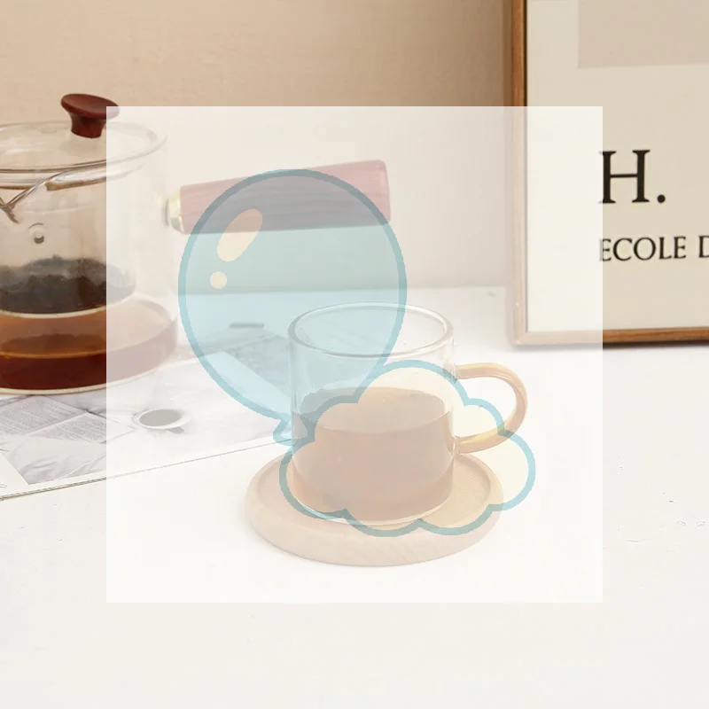 9cm Durable Blank Wood Coasters Stand Mug Tea Coffee Cup Pad Heat Resistant Drink Mat Home Tableware Round WOOD Mat Decor