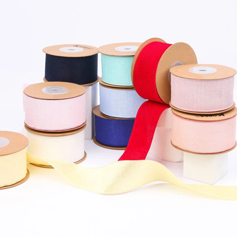 9 Yards 25MM/40MM Bright Silk Stripe Chiffon Ribbon DIY Handmade Material Headwear Hair Bows Gift Wrapping Clothing Accessories