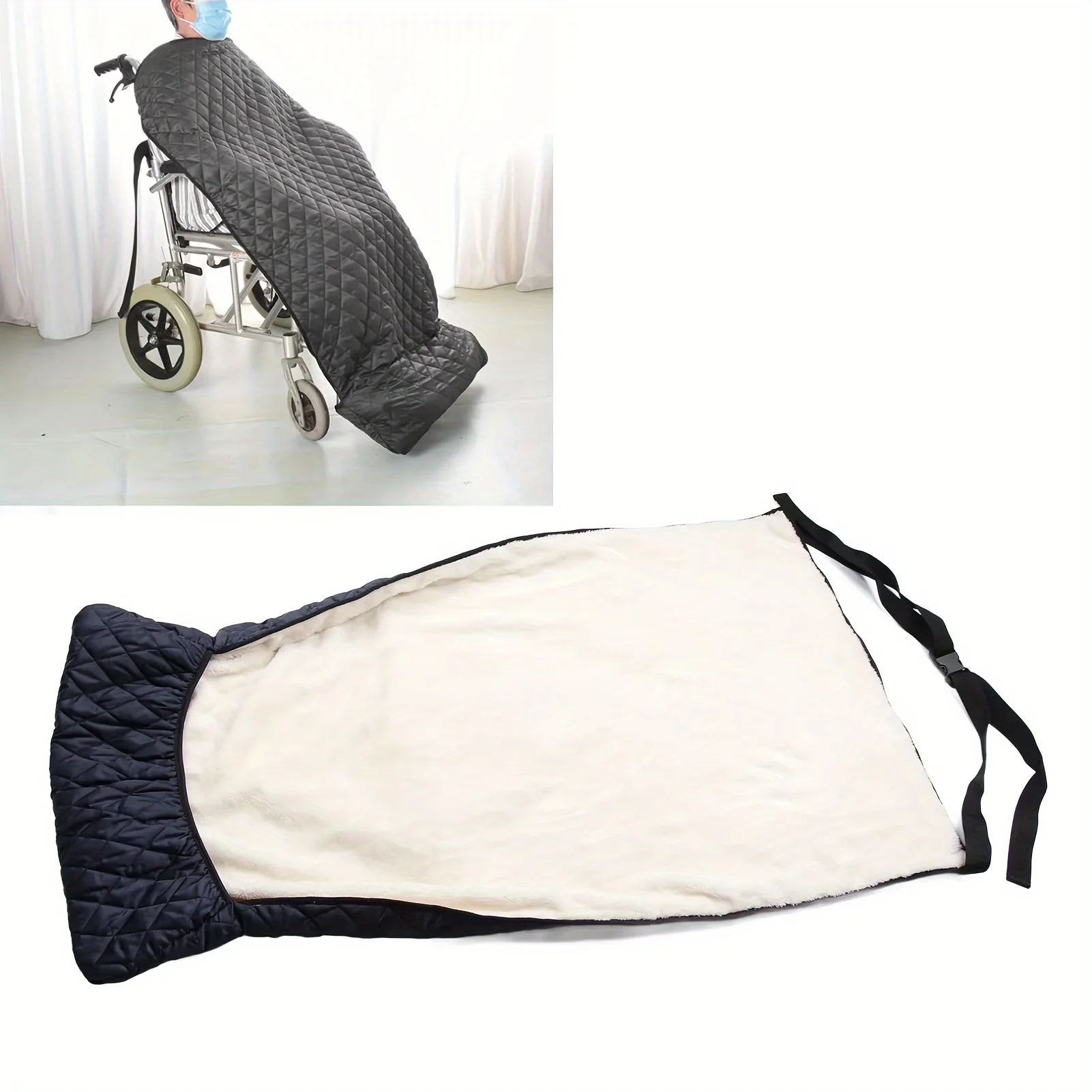 Wheelchair warm blanket, warm cover, waterproof, windproof, thickened, warm and cold-proof elderly care products