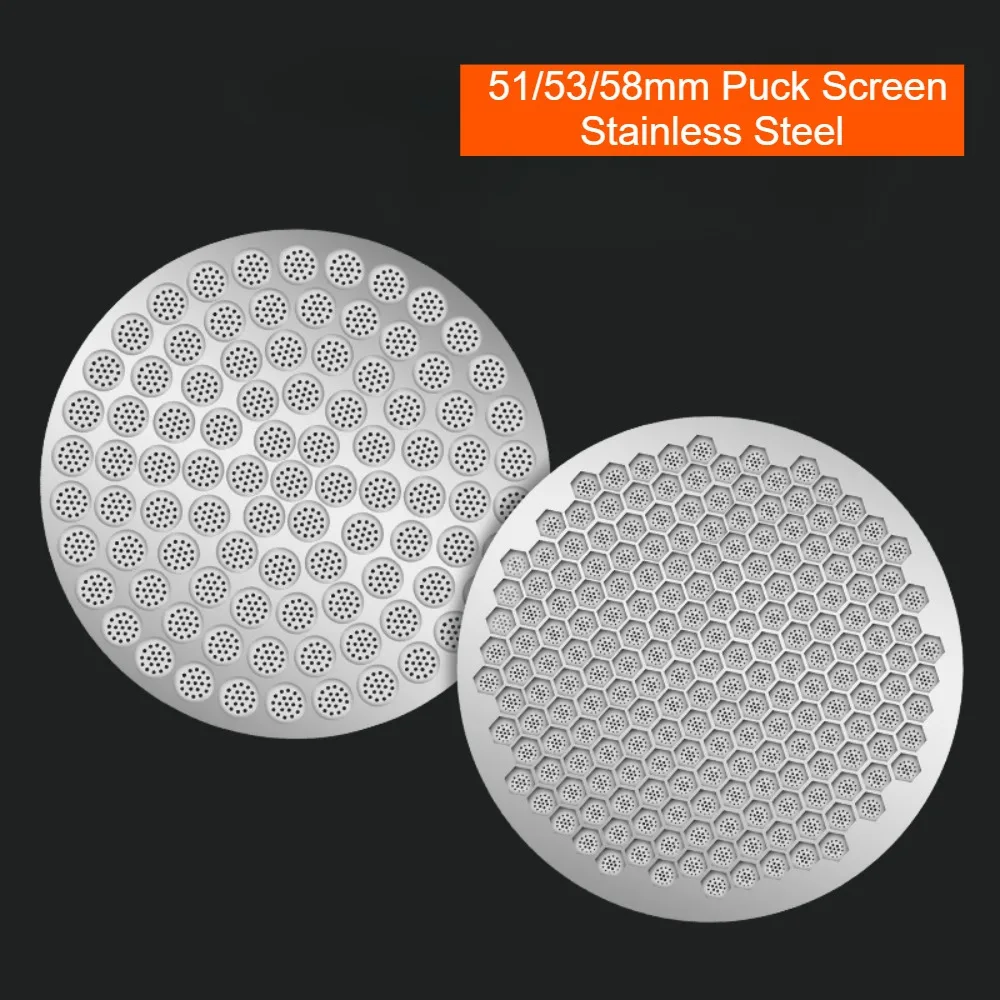 51/58mm Espresso Puck Screen Reusable Mesh Coffee Filter 0.8mm Thickness Puck Screen Stainless Steel Lower Shower Screen
