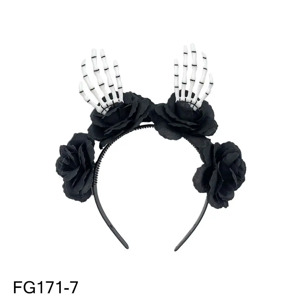 

Mexican Rose Flower Crown Headband Photo Props Boho Day of The Dead Headpiece Party Costume Wedding Bridal Flower Crown