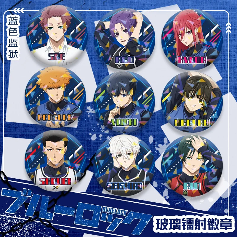 Insignia de bloqueo azul, mercancía de Anime Seiichi Kamoshida Reo Mikage Chigiri Hyoma Kunigami Rensuke Yuki, mercancía de Anime de bloqueo azul