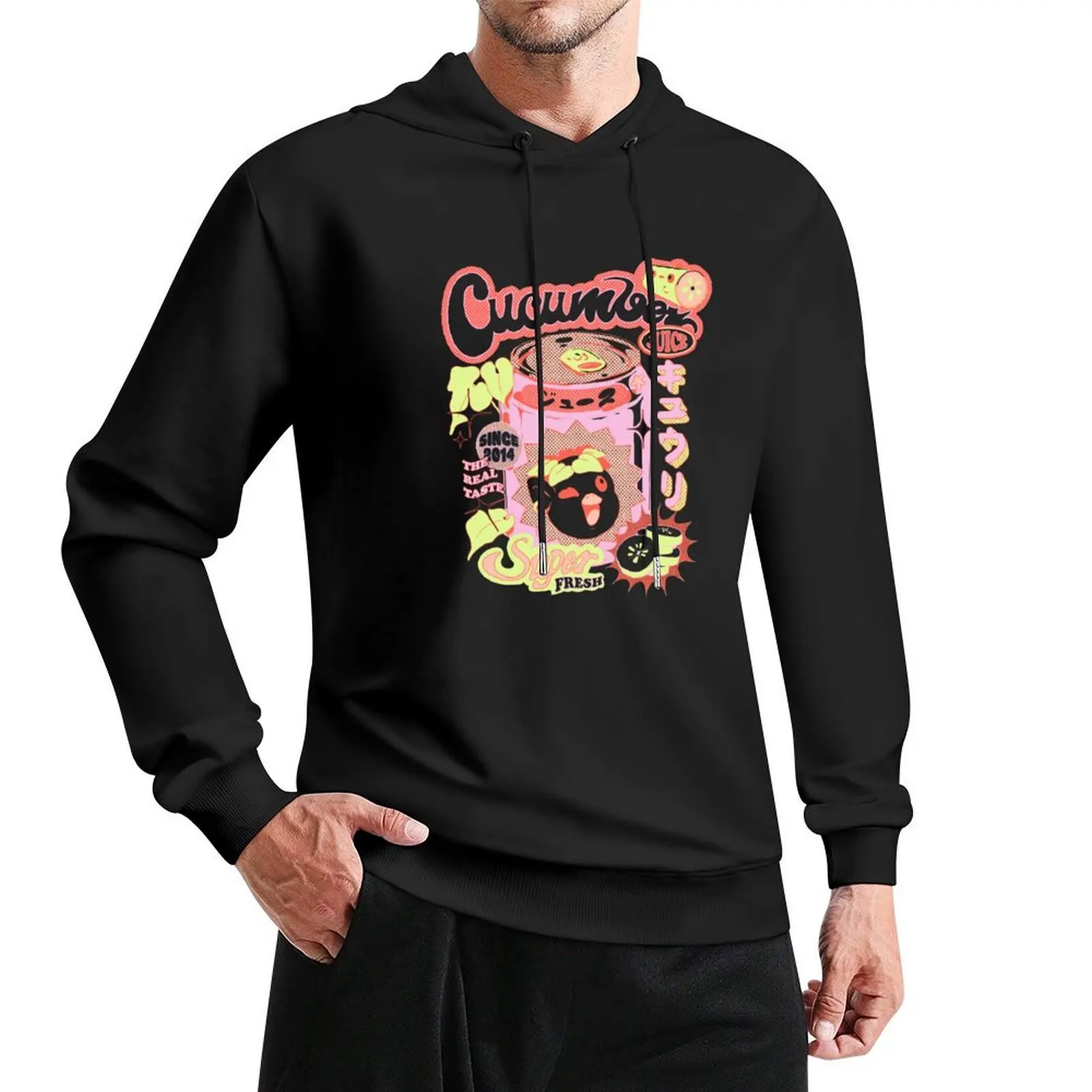 Sudadera con capucha de jugo de pepino, suéter de invierno para hombre, conjunto de sudadera para hombre, camisa con capucha, abrigo para hombre, chándal para hombre