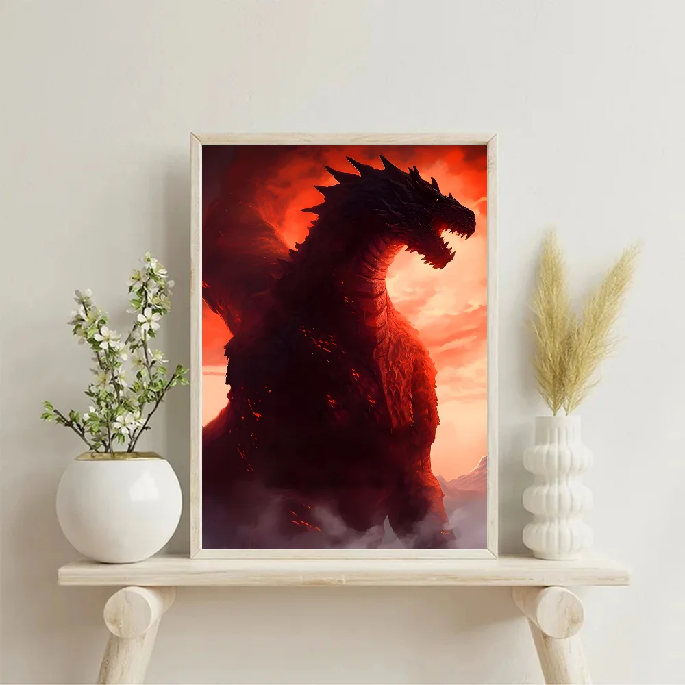 1 قطعة G-Game Of Thrones التنين العثة لا مؤطرة المشارك كرافت نادي بار ورقة Vintage ملصق جدار الفن اللوحة غرفة نوم دراسة ملصقات #4