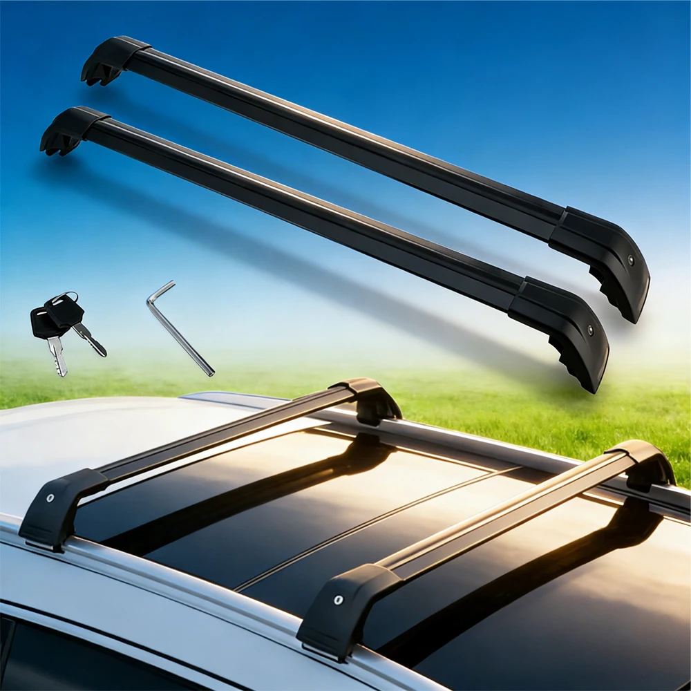 Barres transversales de toit en alliage d'aluminium verrouillables, 2 pièces, adaptées à Hyundai TUCSON 2015 – 2021, accessoires
