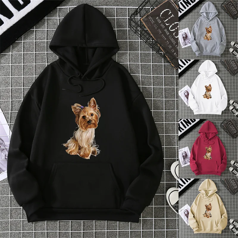 2025 ฤดูใบไม้ผลิ/ฤดูร้อนผู้หญิงHoodie 3D Kawaiiสุนัขพิมพ์แฟชั่นสบายๆแขนยาวรอบคอหลวมเสื้อผ้าขนาดใหญ่