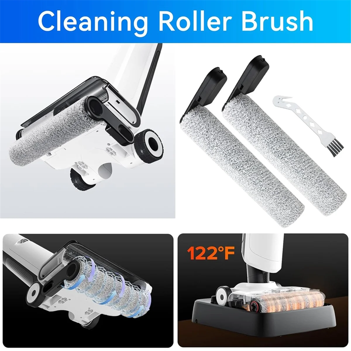 M17K Spazzola a rullo principale per Roborock Flexi/Flexi Pro/ A20 /A20 Pro Aspirapolvere asciutto e bagnato Spazzola principale Spazzatrice Parti di ricambio