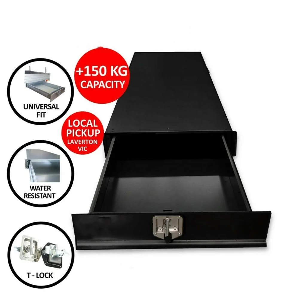 

Storage Under Tray Tool Box Trundle Drawer Ute Roller Trundle Drawer Dual Cab Extra Cab under inside drawer unit