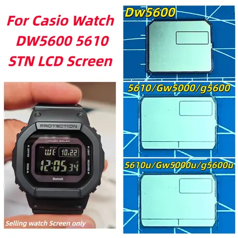 STN LCD Screen Mod For Casio Watch DW5600 5610 5610u GW5000 G5600 gw5000u High Contrast Display Replacement Screen Only