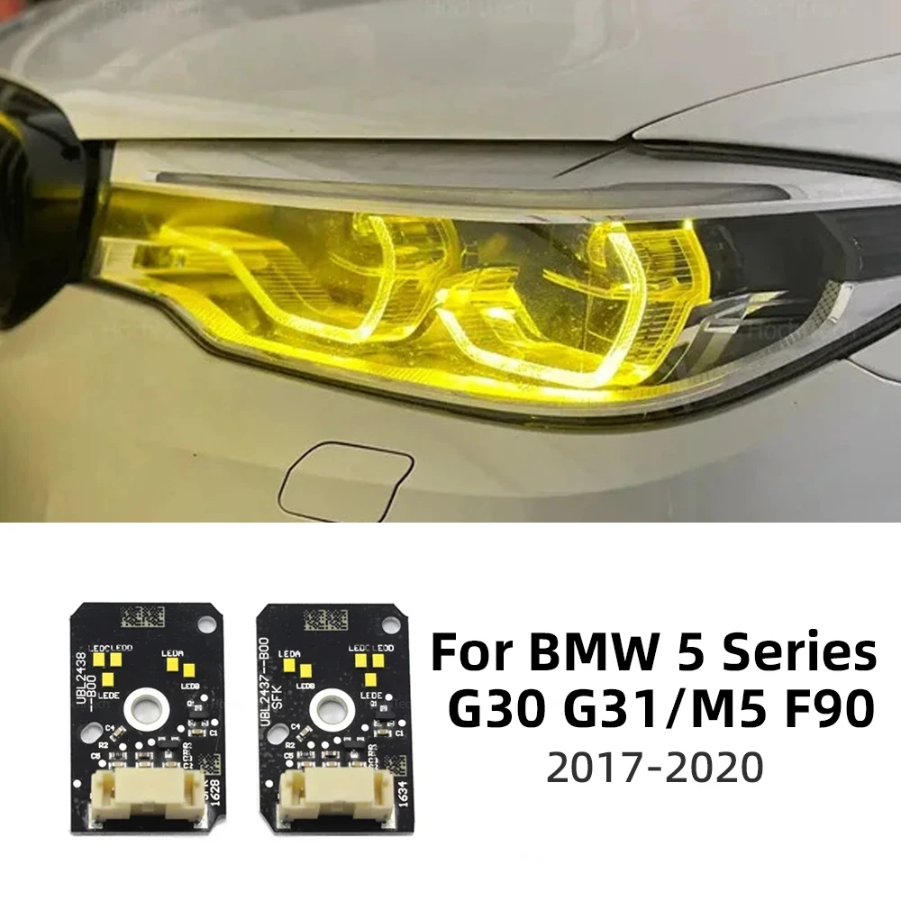 

Yellow DRL LED Module for BMW 5 Series G30 G31 M5 F90 2017-2020 Headlight Daytime Running Light Upgrade Kit Car Accessories