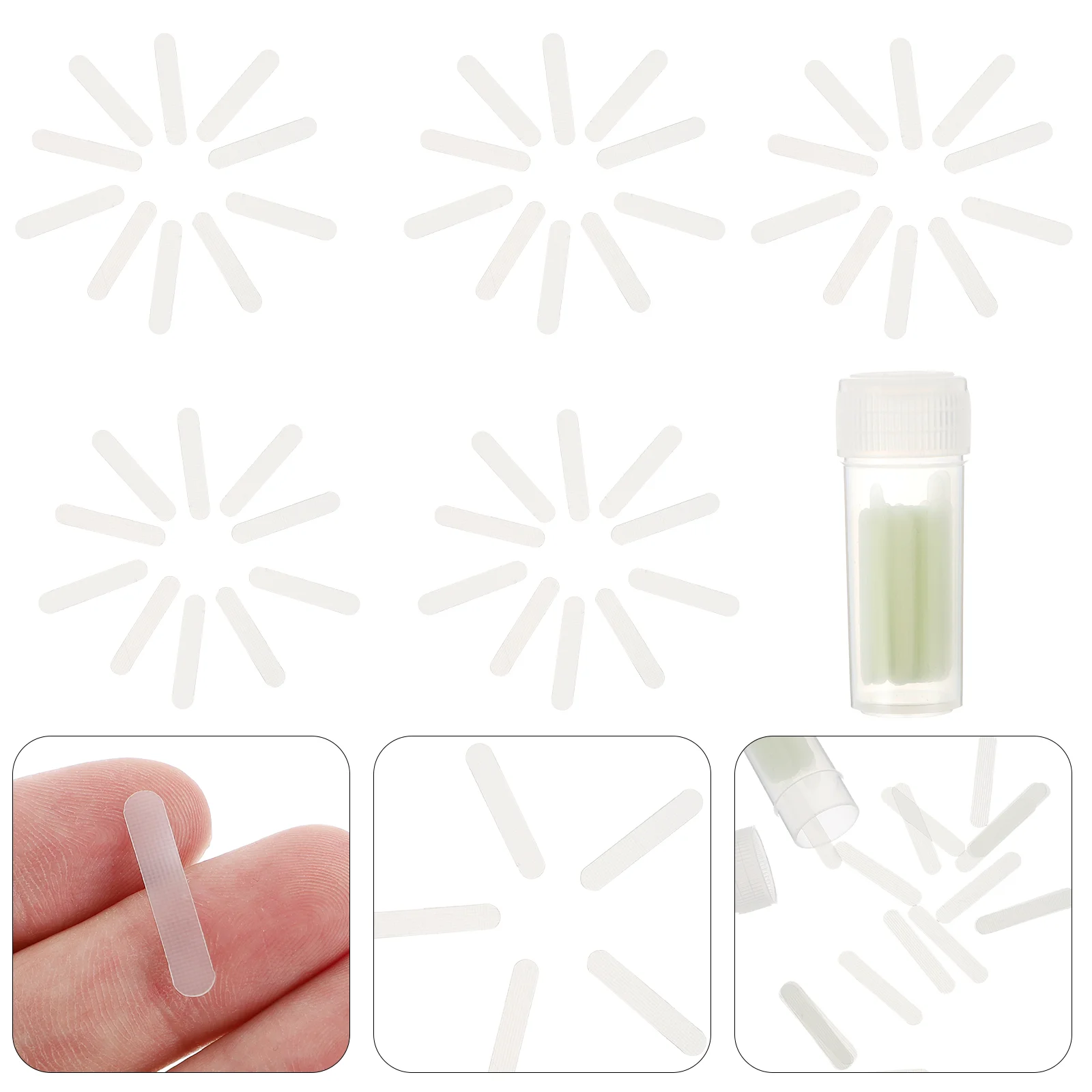 

50 Pcs Toenail Straightening Sticker Stickers Correction Clip Bracket 220X040X010CM Patches Transparent Pedicure Tool