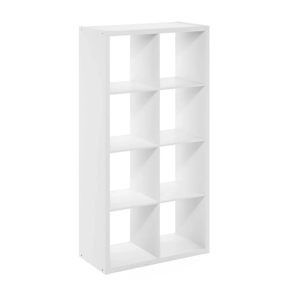 Cube Storage Organizer 8-Cube Open Back Shelf Unit Vertical Horizontal Display Rack Home Office Living Room Storage Solution