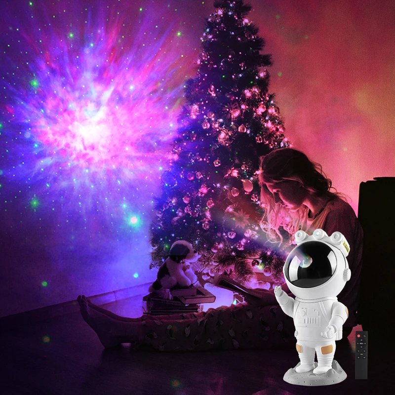 

Astronaut Colorful Starry Projector Nightlight Child Led lamp Music Player Star Night Light Romantic Atmosphere Light