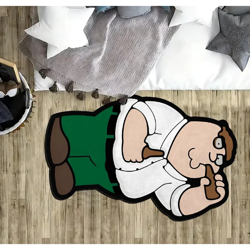 VIKAMA Fun Cartoon Character Design Carpet Noise-Reducing Comfortable Entrance Hallway Doormat Bathroom Mat Home Decor view 4