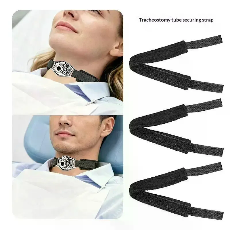 Tracheostomy Tube Collar Tracheostomy Tube Holder Hook And Loop Closure Reusable Tracheostomy Ties For Post Neck Surgery