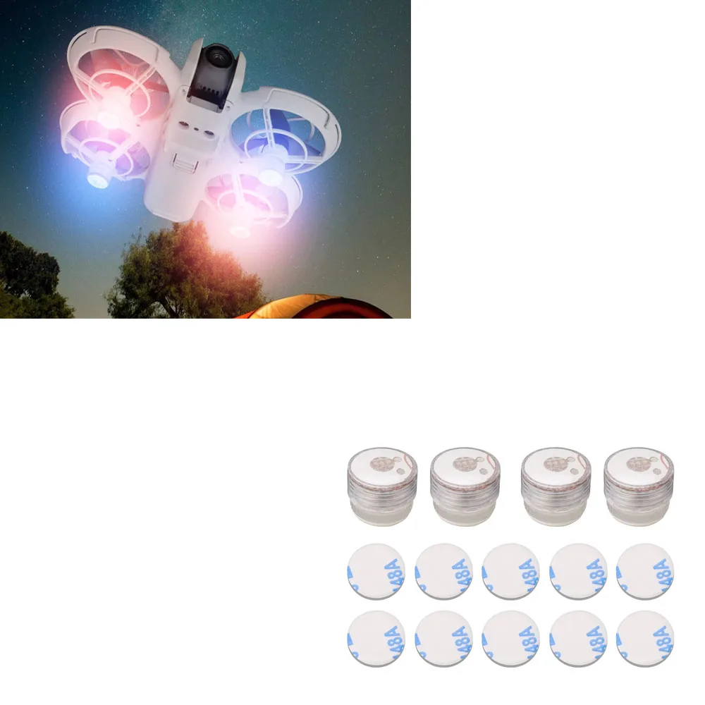 夜間飛行警告灯 4 個 DJI NEO 2 シグナルミニフラッシュライトドローンカメラアクセサリー用