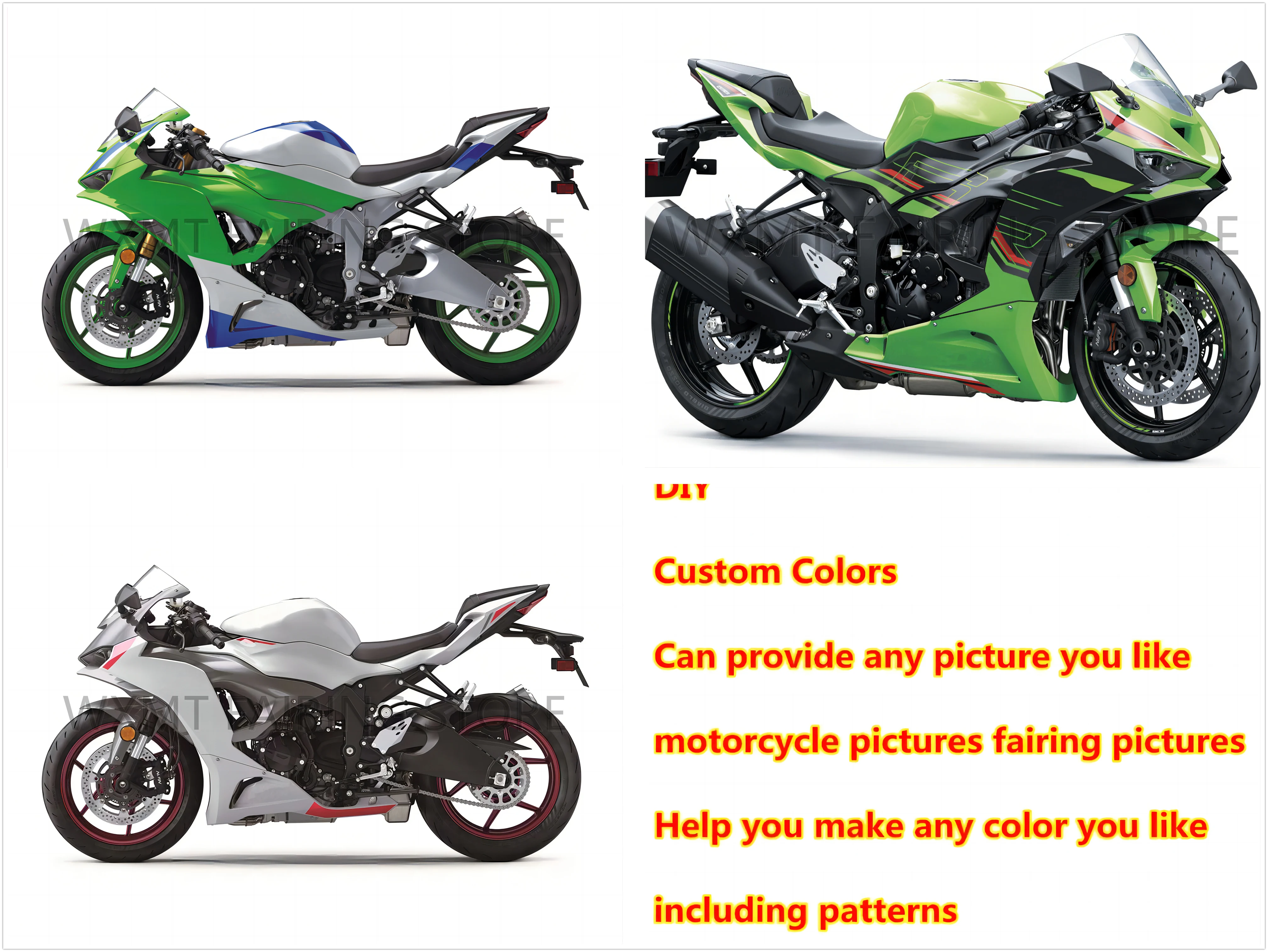 NEW ABS Motorcycle Injection mold Fairings Kit fit for Ninja ZX-6R 2024 zx-6r 636 zx6r 2024 bodywork full fairing kits