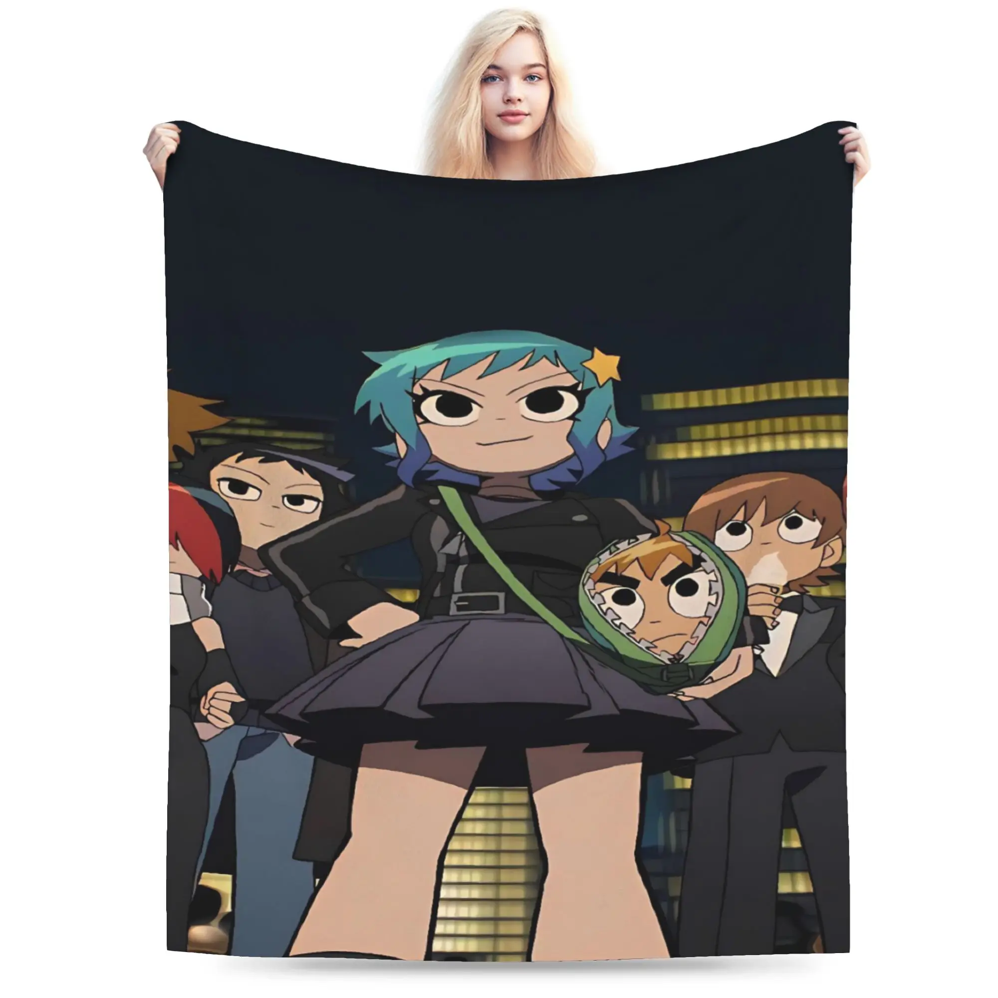 Scott Pilgrim vs. the World Stuff Blankets Lightweight Thin Flannel  Throw Blanket Comfortable Bedspread