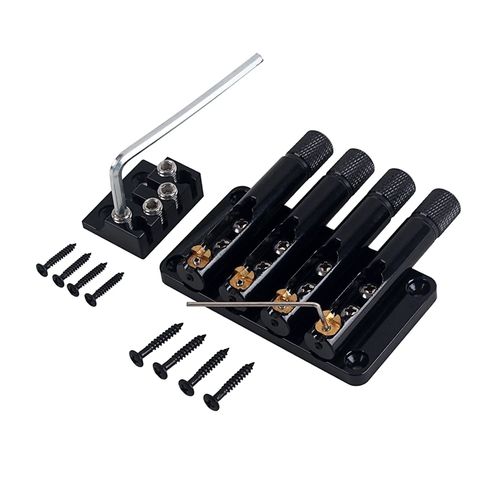 

Headless Bridge 4 String Tremolo Bridge for Bass Guitar Electric Guitar Bridge Kit Guitar Replacement Parts