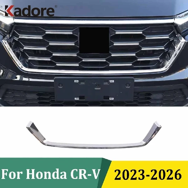 

For Honda CRV CR-V 2023 2024 2025 2026 Front Grille U-Shaped Trim Lower Front Grille Molding Car Exterior Accessories