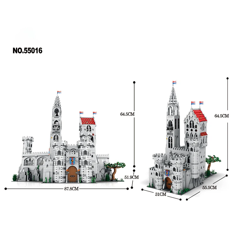 Ensemble de blocs de construction de la série Street View, 3999 pièces, assemblage de maison de château de modèle de construction à monter soi-même, cadeau d'anniversaire pour enfants et adultes