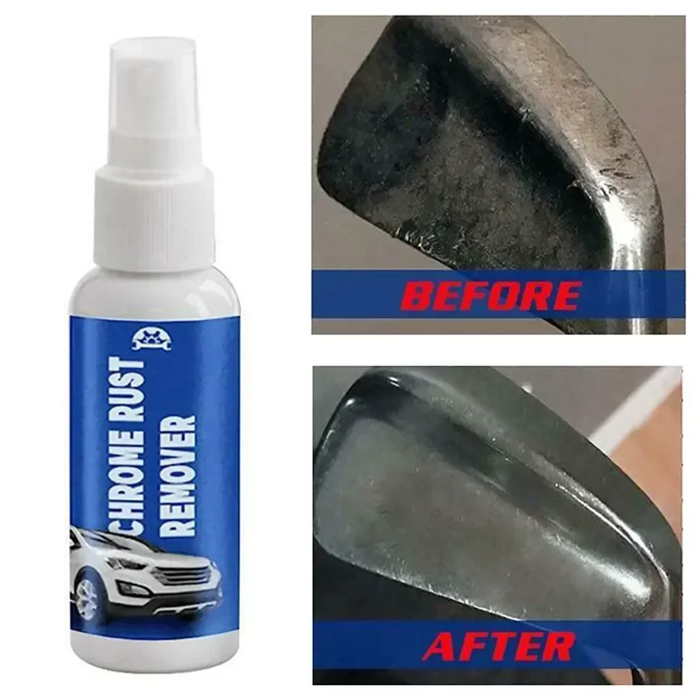 Multi Purpose Rust Remover Spray Car Maintenance Instant Remover Spray Vehicle Chrome Rust Remover Car Rust Remover